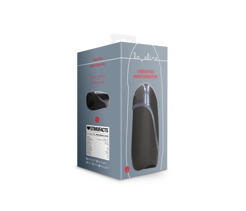 Vibrating Masturbator Sleeve - Licorice Black