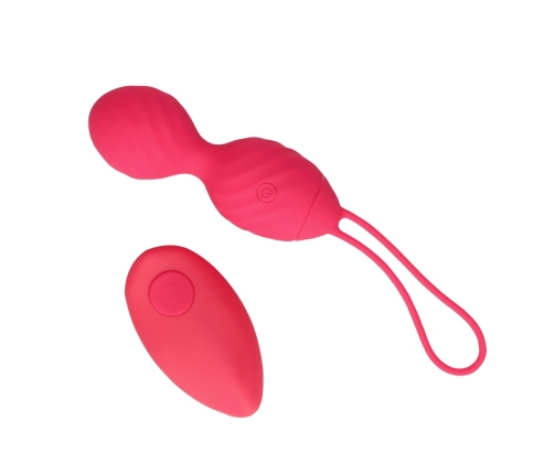 Vibrating Egg with Remote Control - Strawberry Red