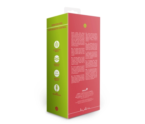 Vibrating Egg with Remote Control - Strawberry Red
