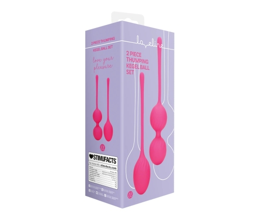 2 Piece Thumping Kegel Ball Set - Wild Strawberry