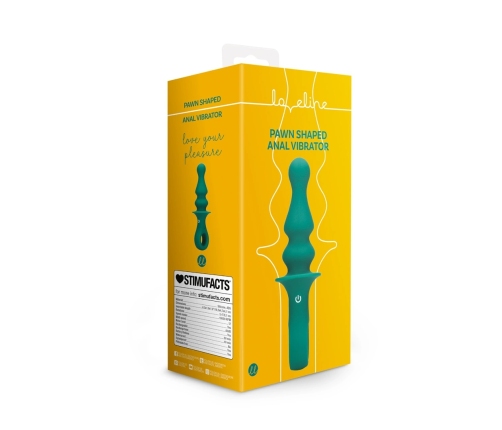 Pawn Shaped Anal Vibrator - Peacock Plume