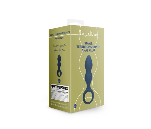 Teardrop Shaped Anal Plug - Small - Baltic Blue