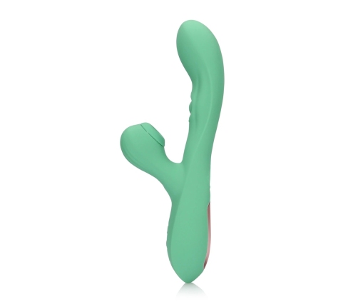 Pulse Wave and Tongue Flickering Rabbit Vibrator - Blue Grass