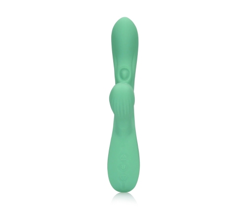 Pulse Wave and Tongue Flickering Rabbit Vibrator - Blue Grass