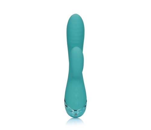 Inflatable Rabbit Vibrator - Peacock Blue