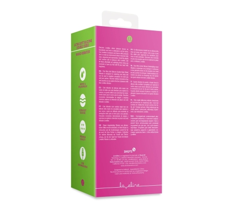 Ultra Soft Silicone Double-Sided Wand Vibrator - Prestone Pink