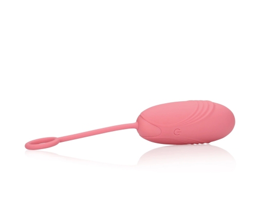 Ultra Soft Silicone Egg Vibrator with Remote Control - Pink Arabesque