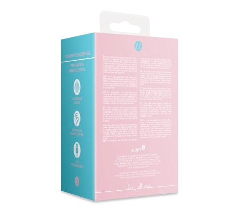 Ultra Soft Silicone Egg Vibrator with Remote Control - Pink Arabesque