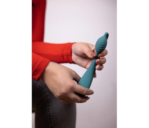 G-Spot Vibrator with Bead - Blue Grass