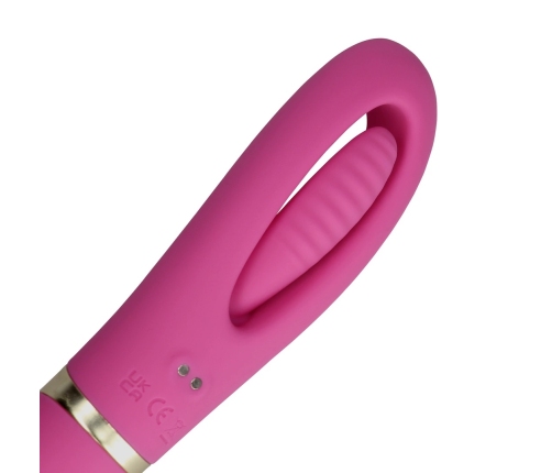 Double-Sided Flapping and G-Spot Vibrator - Exuberant Pink