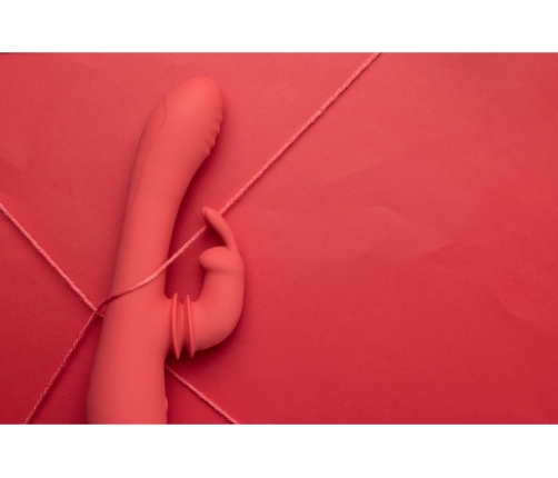 Swinging Rabbit G-Spot Vibrator - Brighto Red
