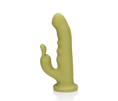 Ultra Soft Silicone Rotating Rabbit Vibrator - Spring Sage