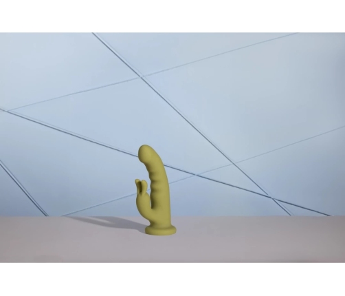 Ultra Soft Silicone Rotating Rabbit Vibrator - Spring Sage
