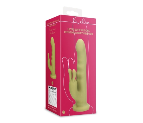 Ultra Soft Silicone Rotating Rabbit Vibrator - Spring Sage