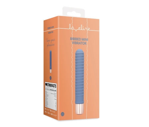 Ribbed Mini Vibrator - Blue Horizon