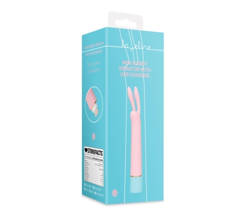 Mini Rabbit Vibrator with USB Charger - Arctic Blue