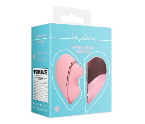 Tapping Heart Vibrator - Pink Arabesque
