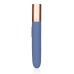 Travel Vibrator with Lube Compartment and Pump - Blue Horizon