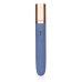 Travel Vibrator with Lube Compartment and Pump - Blue Horizon