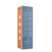 Travel Vibrator with Lube Compartment and Pump - Blue Horizon