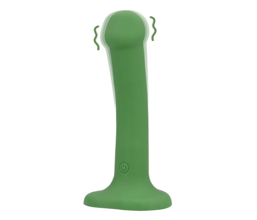 Loveline Forest Green Compact Vibrating Intimate Device - Harness Ready