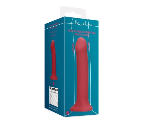 Loveline Large Vibrating Intimate Device Raspberry Red Harness-Compatible