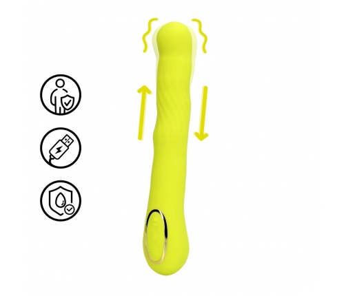 Loveline Wiggle Rechargeable Intimate Massager Lime - Flexible Silicone Design