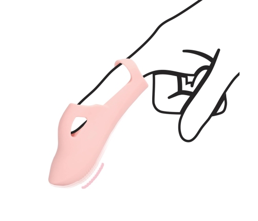 Shots Touch of Pink Silicone Finger Vibe - Compact Multi-Intensity Model