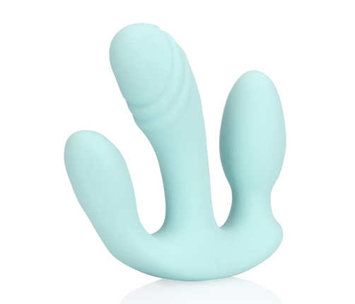 Loveline Three-In-One Liquid Silicone System Breezy Blue 3-Function