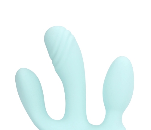 Loveline Three-In-One Liquid Silicone System Breezy Blue 3-Function