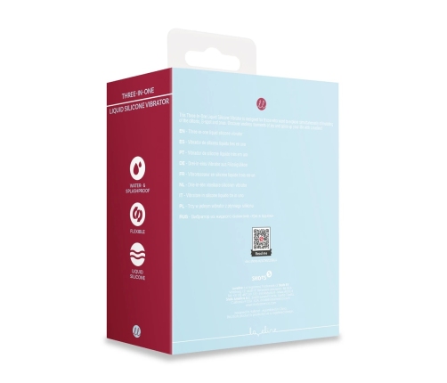 Loveline Three-In-One Liquid Silicone System Breezy Blue 3-Function