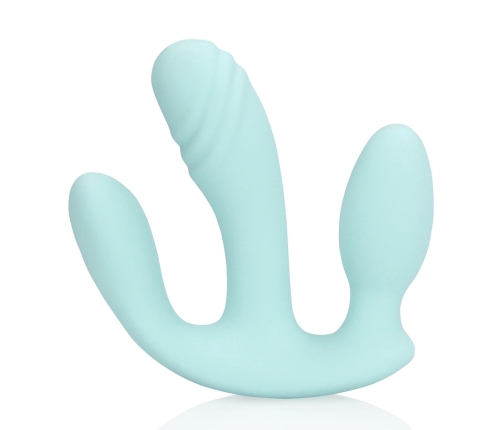 Loveline Three-In-One Liquid Silicone System Breezy Blue 3-Function