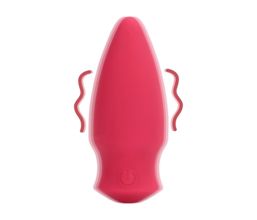 Loveline Cone Shaped Compact Vibrating Device Blushing Red