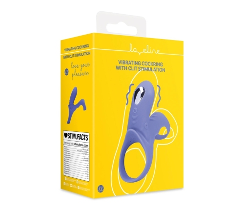 Loveline Tamiya Blue Intimate Vibrating Ring with Dual Stimulation System