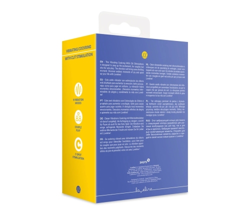 Loveline Tamiya Blue Intimate Vibrating Ring with Dual Stimulation System