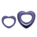 Loveline Heart Dual Intimate Ring Set Violet Storm Silicone 2 pcs