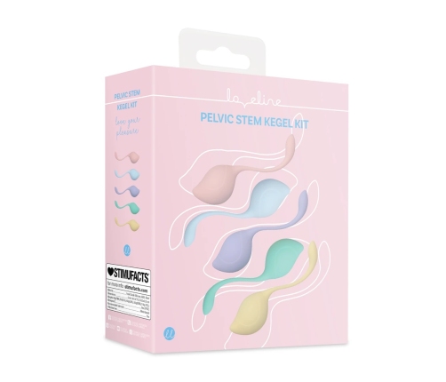 Loveline Pelvic Stem Kegel Kit Multicolor - Set of 5 Weighted Trainers