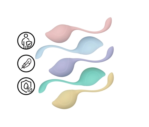 Loveline Pelvic Stem Kegel Kit Multicolor - Set of 5 Weighted Trainers