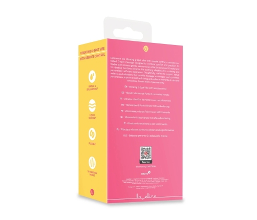 Loveline G-Spot Intimate Massager Pink with Remote, 10 Modes