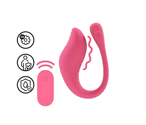 Loveline G-Spot Intimate Massager Pink with Remote, 10 Modes