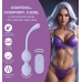 Loveline Vibrating Duo Bead Kegel Trainer Lavender with Remote Control