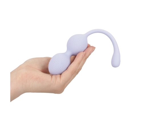 Loveline Vibrating Duo Bead Kegel Trainer Lavender with Remote Control