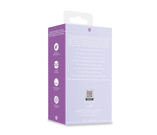 Loveline Vibrating Duo Bead Kegel Trainer Lavender with Remote Control