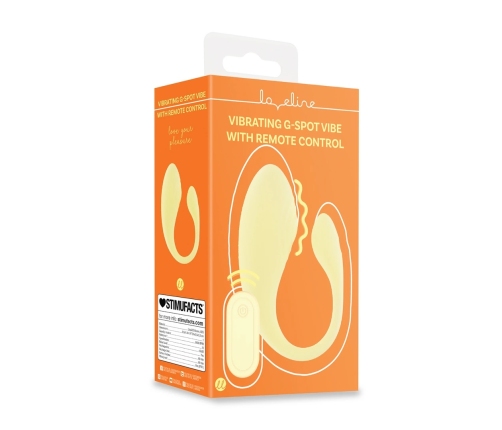 Loveline F1 Yellow Intimate Vibrating Massager with Remote Control