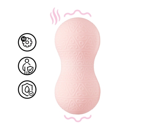 Loveline F1 Dual-Orb Vibrating & Heating Massager Pink Ergonomic Design