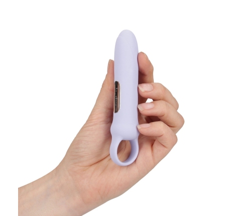 Loveline Vibrating Loop Grip Lavender - 10-Function Compact Massager