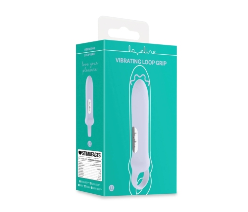 Loveline Vibrating Loop Grip Lavender - 10-Function Compact Massager