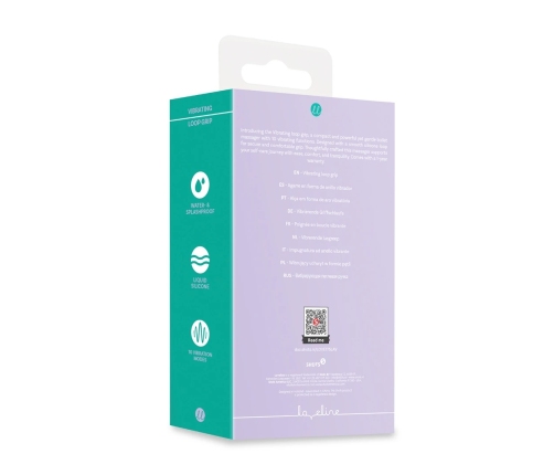 Loveline Vibrating Loop Grip Lavender - 10-Function Compact Massager