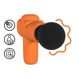 Loveline Mini Microboost Rechargeable Massager Orange - Compact Wellness Device