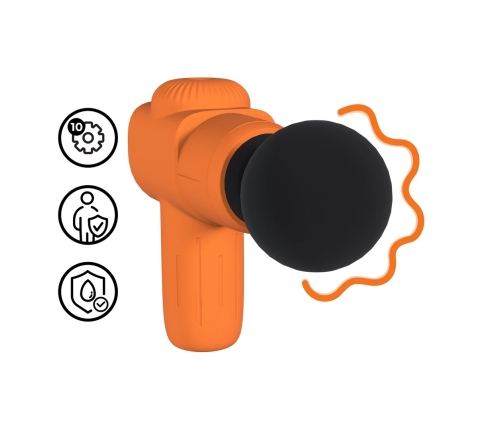 Loveline Mini Microboost Rechargeable Massager Orange - Compact Wellness Device